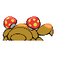 Paras back-facing sprite from Pokémon SoulSilver