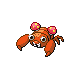 Paras shiny front-facing sprite from Pokémon SoulSilver