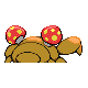Paras back-facing sprite from Pokémon Platinum