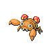 Paras front-facing sprite from Pokémon Platinum