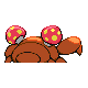 Paras shiny back-facing sprite from Pokémon Platinum