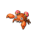 Paras shiny front-facing sprite from Pokémon Platinum