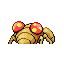 Paras back-facing sprite from Pokémon Sapphire