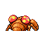 Paras shiny back-facing sprite from Pokémon Sapphire