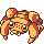 Paras front-facing sprite from Pokémon Yellow