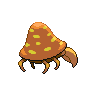 Parasect shiny back-facing sprite from Pokémon Black 2