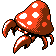 Parasect front-facing sprite from Pokémon Crystal