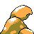 Parasect shiny back-facing sprite from Pokémon Crystal