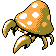Parasect shiny front-facing sprite from Pokémon Crystal