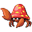 Parasect front-facing sprite from Pokémon Emerald