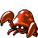 Parasect front-facing sprite from Pokémon Silver