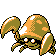 Parasect shiny front-facing sprite from Pokémon Silver
