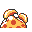 Parasect back-facing sprite from Pokémon Yellow