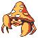 Parasect front-facing sprite from Pokémon Yellow