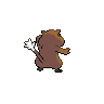 Patrat back-facing sprite from Pokémon White 2