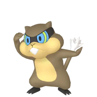 Patrat shiny front-facing sprite from Pokémon Alpha Sapphire