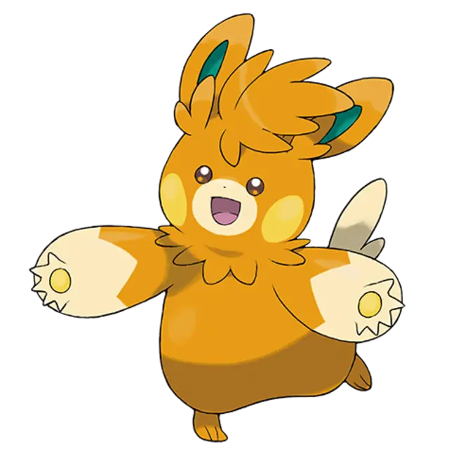 Pawmot, the Hands-On Pokémon — Electric/Fighting-type Pokémon official artwork