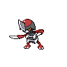 Pawniard front-facing sprite from Pokémon Black