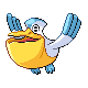 Pelipper front-facing sprite from Pokémon Diamond