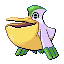 Pelipper shiny front-facing sprite from Pokémon Emerald