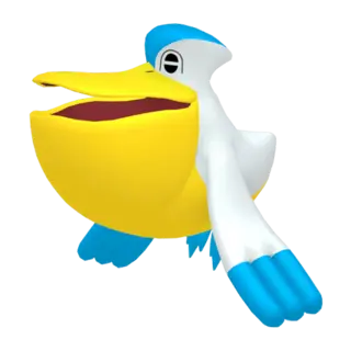 Pelipper front-facing sprite from Pokémon Shield