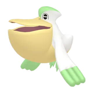 Pelipper shiny front-facing sprite from Pokémon Shield