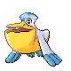 Pelipper front-facing sprite from Pokémon Platinum