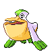 Pelipper shiny front-facing sprite from Pokémon Platinum