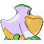 Pelipper shiny back-facing sprite from Pokémon Sapphire