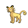 Persian front-facing sprite from Pokémon Black