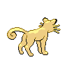 Persian shiny back-facing sprite from Pokémon Black