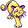Persian shiny front-facing sprite from Pokémon Crystal