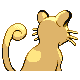 Persian back-facing sprite from Pokémon Pearl