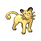 Persian front-facing sprite from Pokémon Pearl