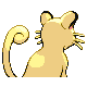 Persian shiny back-facing sprite from Pokémon Pearl