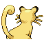 Persian back-facing sprite from Pokémon FireRed