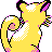 Persian shiny back-facing sprite from Pokémon Gold