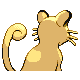 Persian back-facing sprite from Pokémon SoulSilver