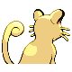 Persian shiny back-facing sprite from Pokémon SoulSilver