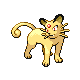 Persian front-facing sprite from Pokémon Platinum