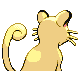 Persian shiny back-facing sprite from Pokémon Platinum