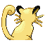 Persian back-facing sprite from Pokémon Ruby