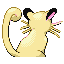 Persian shiny back-facing sprite from Pokémon Ruby