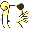 Persian back-facing sprite from Pokémon Yellow