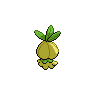 Petilil shiny back-facing sprite from Pokémon Black