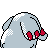 Phanpy shiny back-facing sprite from Pokémon Silver