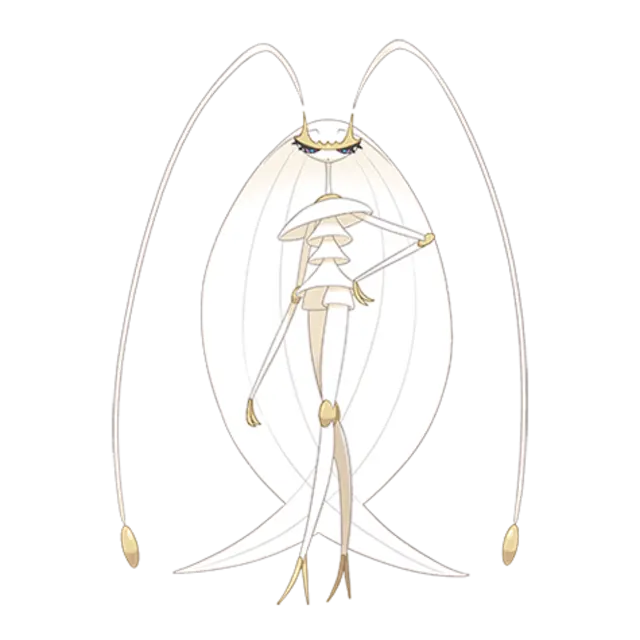 Pheromosa, the Lissome Pokémon — Bug/Fighting-type Pokémon official artwork