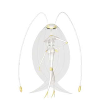 Pheromosa front-facing sprite from Pokémon Ultra Moon