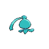 Phione shiny back-facing sprite from Pokémon White 2