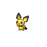 Pichu front-facing sprite from Pokémon White 2